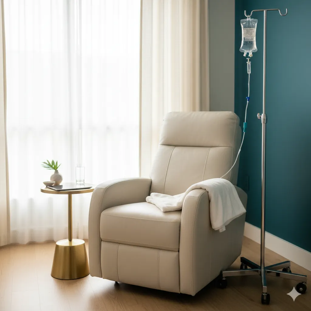 VitaMD IV therapy treatment room in Gangnam