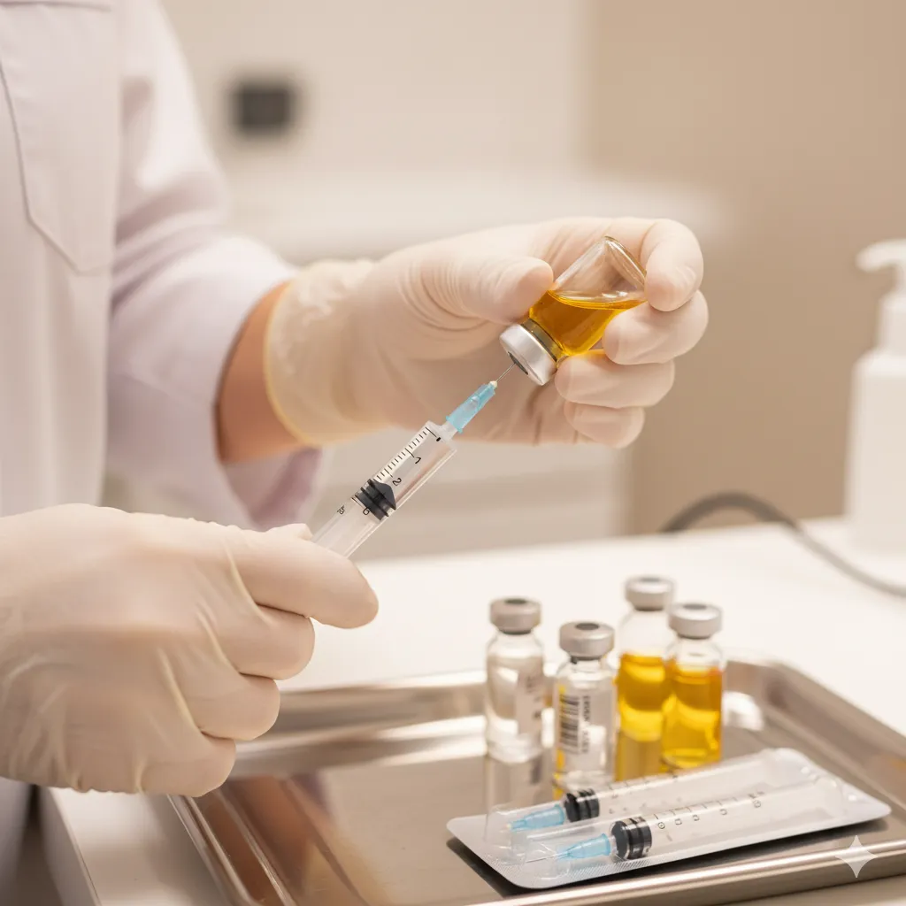 Vitamin injection administered by licensed nurse at VitaMD Seoul